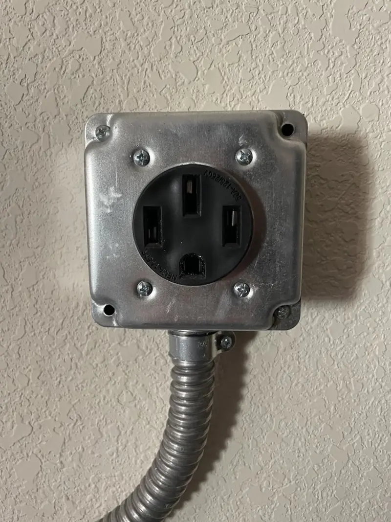 NEMA 14-50 outlet installed for Electrical Panel Upgrade in Alton